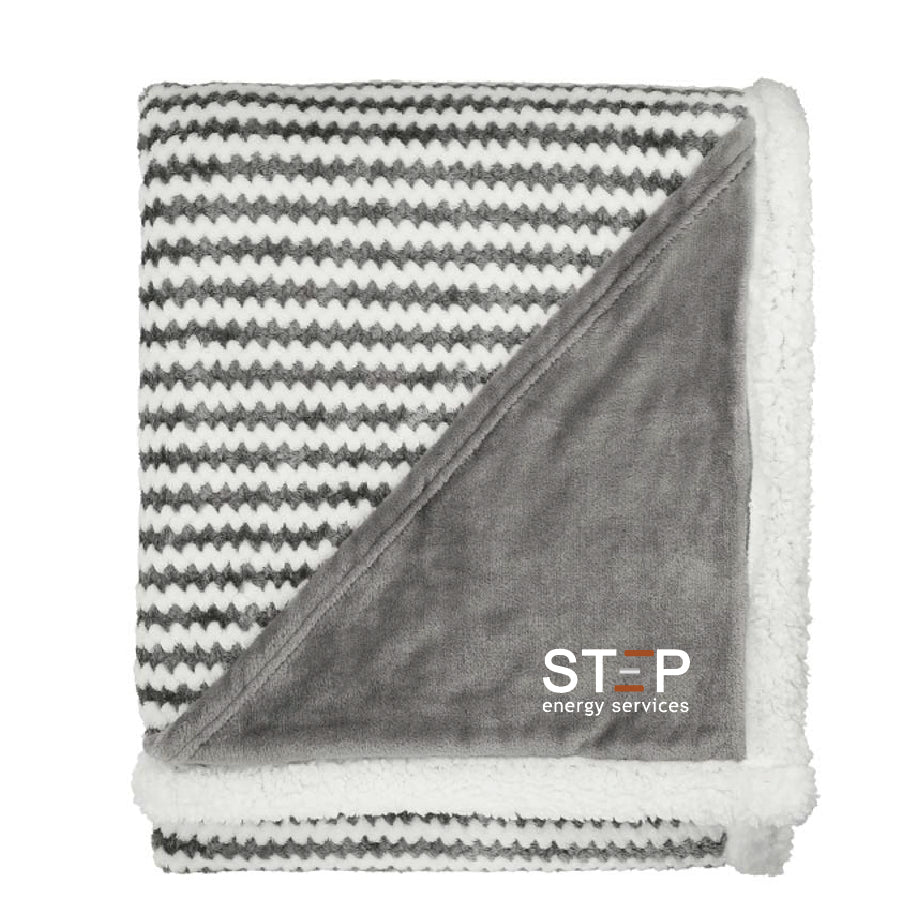 Field & Co.® Chevron Striped Sherpa Blanket