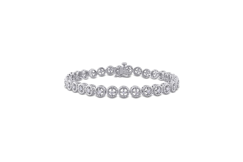 DELMAR JEWELRY - 1 CT Diamond Bracelet in Silver