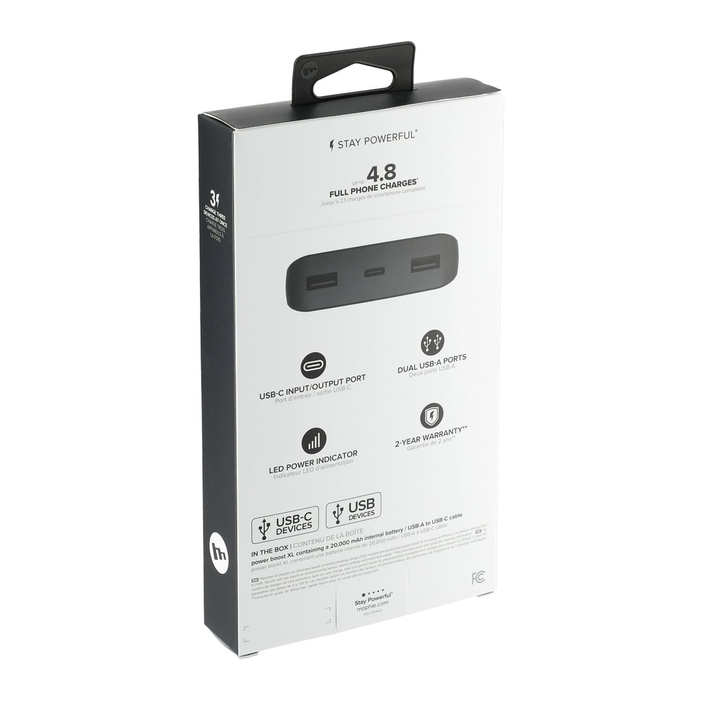 MOPHIE - Power Boost 20,000 mAh Power Bank with USB-C Port