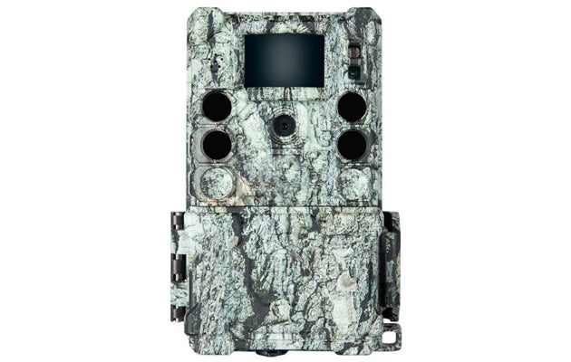 BUSHNELL -A1 8X25 Binoculars - Ebony Black + Core S-4K No Glow Trail Camera - Tree Bark Combo Kit
