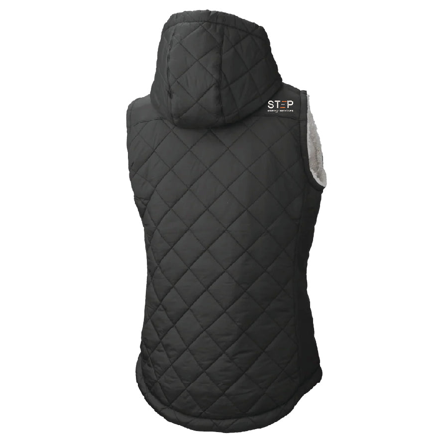 TOUGH DUCK - Ladies Quilted Sherpa-Lined Vest