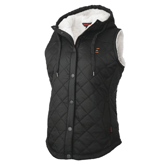 TOUGH DUCK - Ladies Quilted Sherpa-Lined Vest
