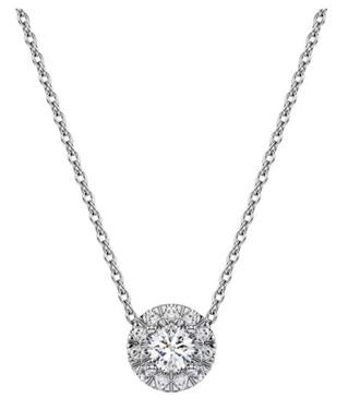 SWAROVSKI - Eternity Halo Stud Earrings in Silver + Eternity Halo Solitaire Pendant in Silver