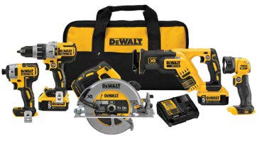 DEWALT - 20V Max XR 5-Tool Combo Kit
