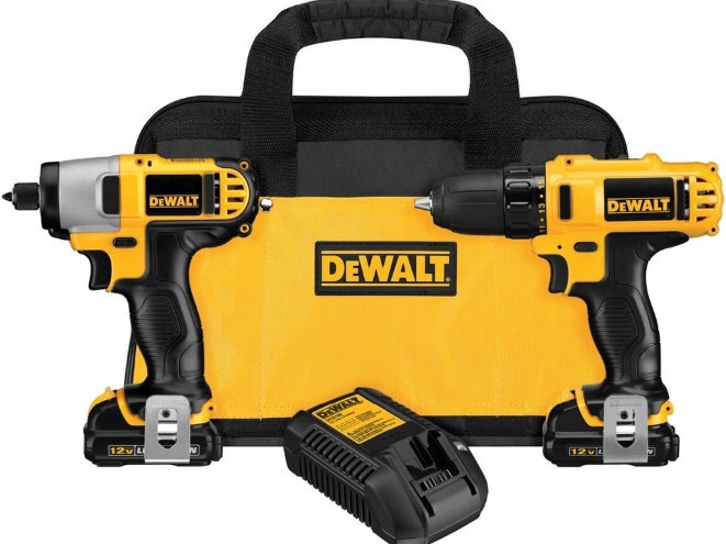 DeWalt 12V Max Li-Ion Drill/Impact 2 Tool Combo Kit and Screwdriver Set
