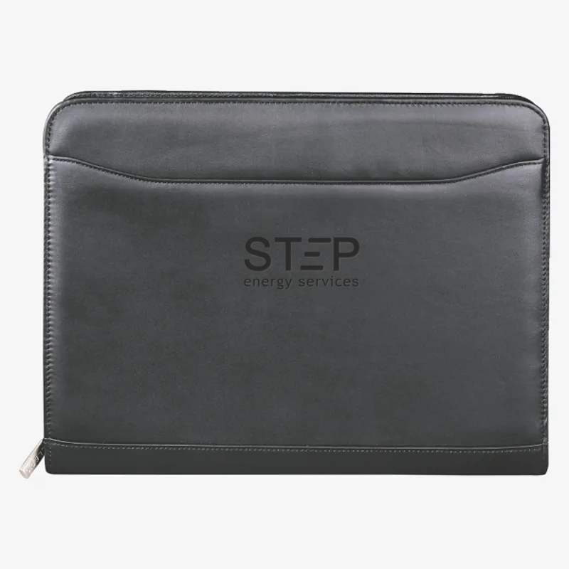 Millennium Leather Zippered Padfolio