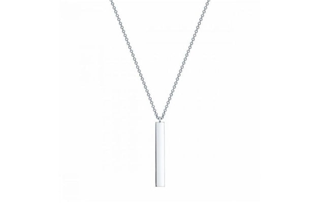 BIJOUX BIRKS Essentials Silver Vertical Bar Necklace
