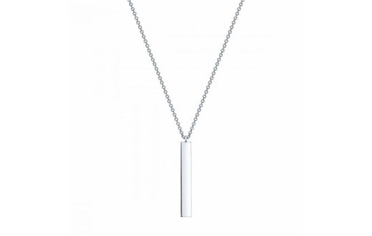 BIJOUX BIRKS Essentials Silver Vertical Bar Necklace