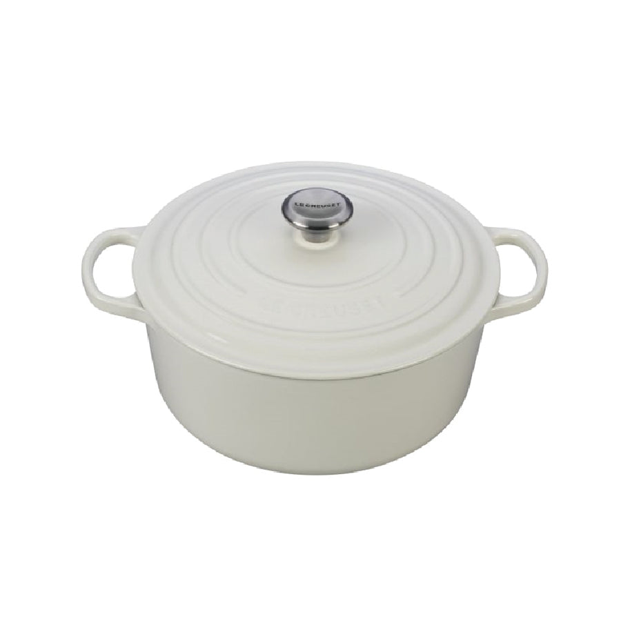 LE CREUSET 6.7L Round French Oven - White